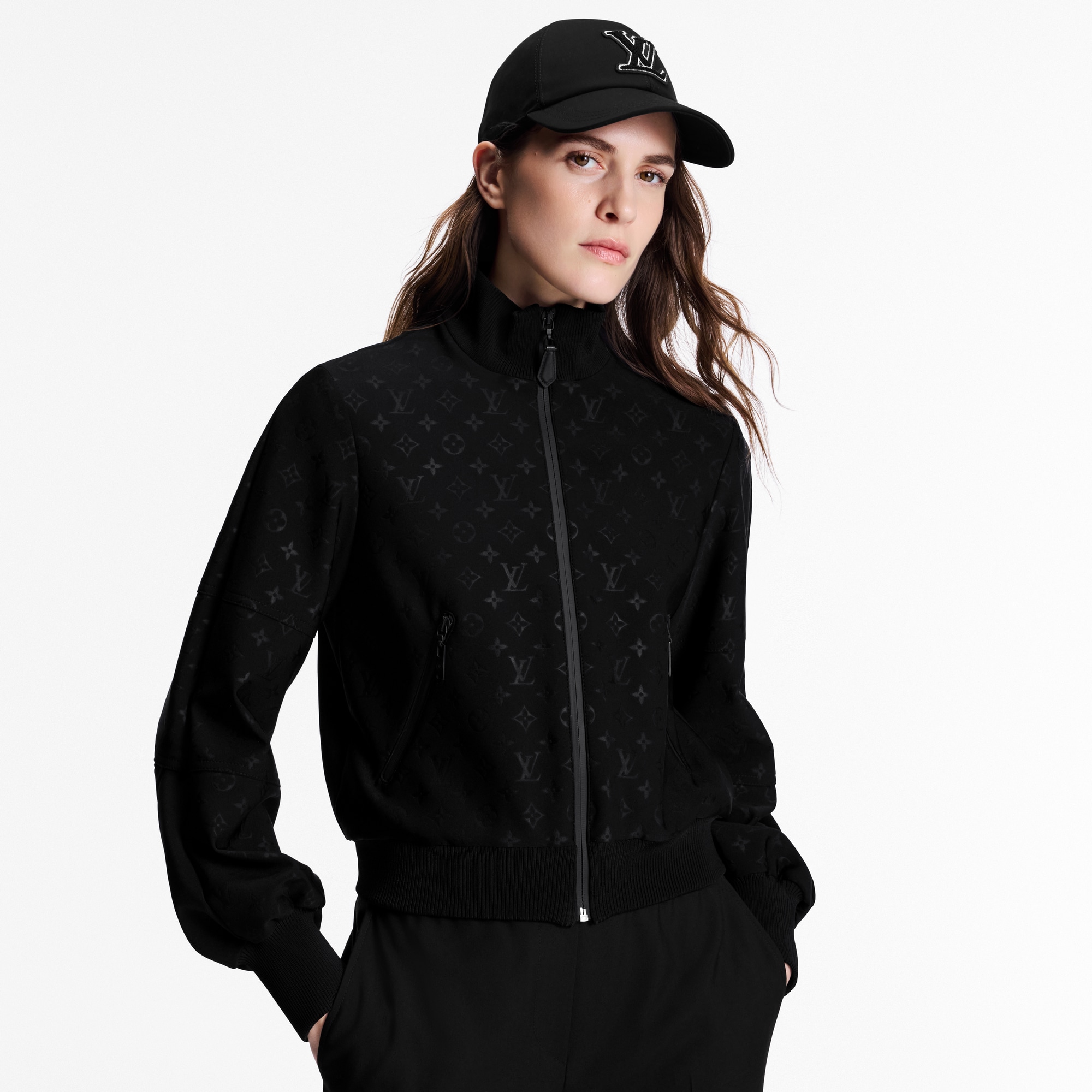 Embossed Monogram Zip-Up Jacket - Ready-to-Wear 1AJQZL | LOUIS VUITTON